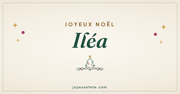 Image « Joyeux Noël Iléa » au format large