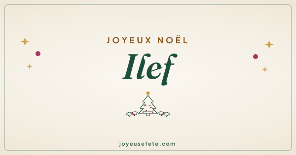 Image « Joyeux Noël Ilef » au format large