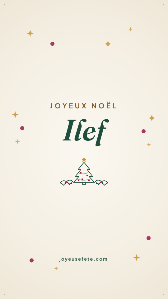 Image « Joyeux Noël Ilef » au format story