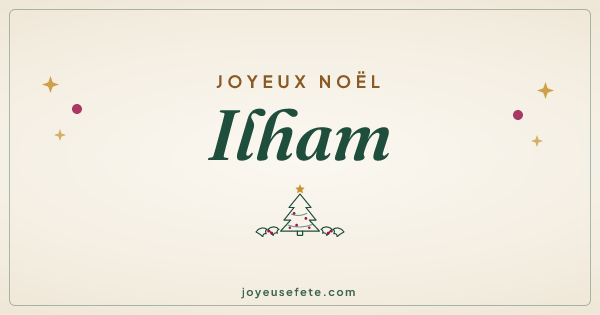 Image « Joyeux Noël Ilham » au format large