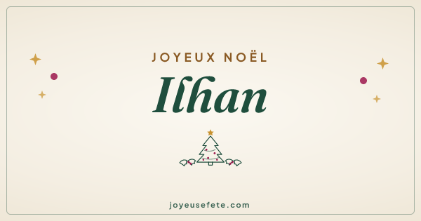 Image « Joyeux Noël Ilhan » au format large