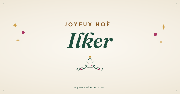Image « Joyeux Noël Ilker » au format large