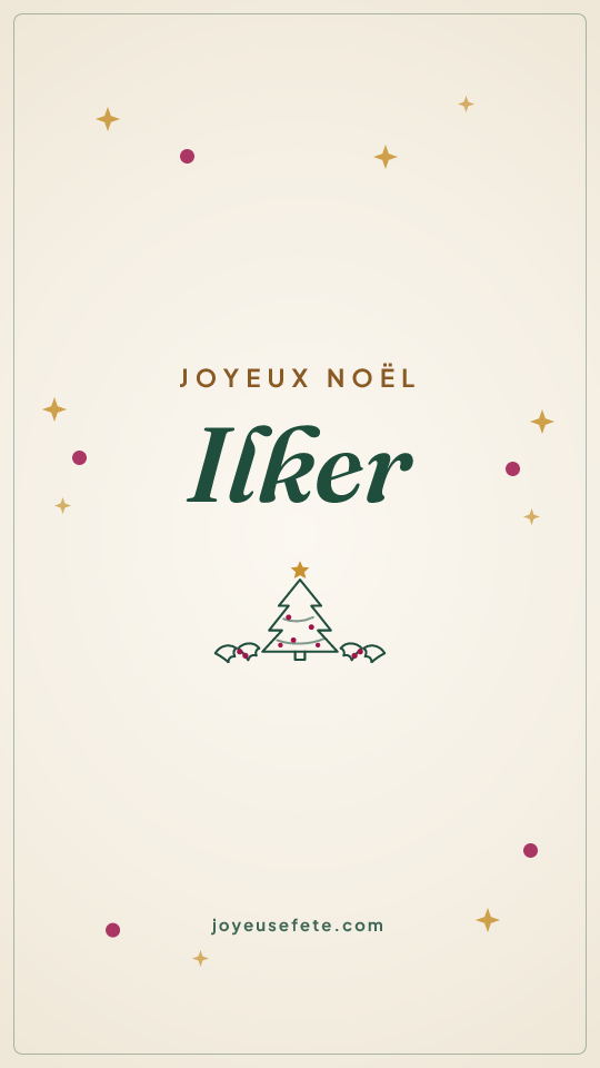 Image « Joyeux Noël Ilker » au format story