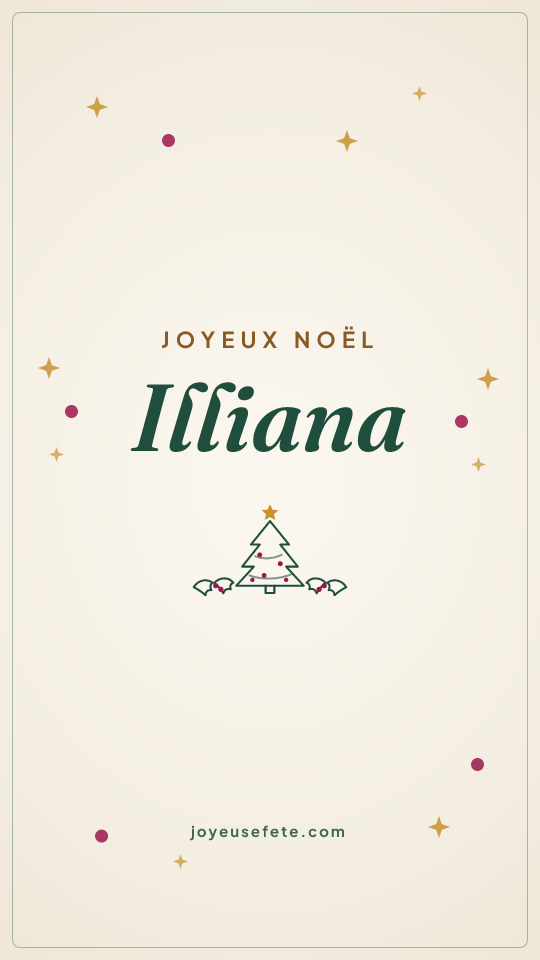 Image « Joyeux Noël Illiana » au format story