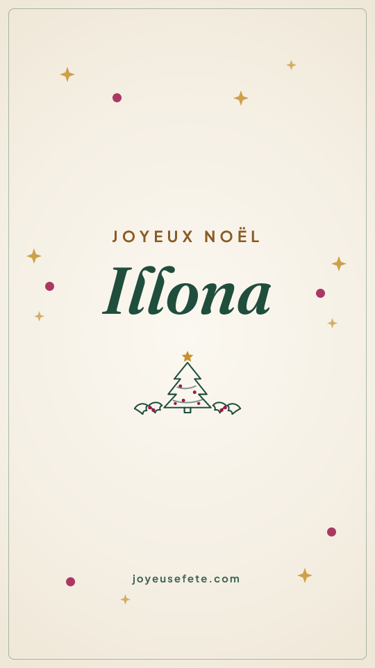 Image « Joyeux Noël Illona » au format story