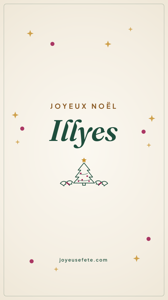 Image « Joyeux Noël Illyes » au format story