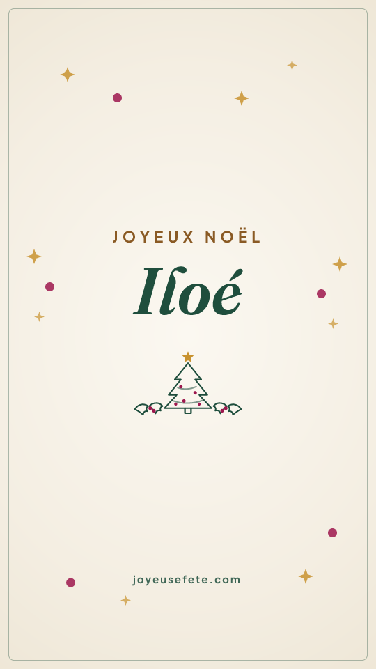 Image « Joyeux Noël Iloé » au format story