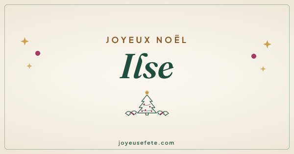 Image « Joyeux Noël Ilse » au format large