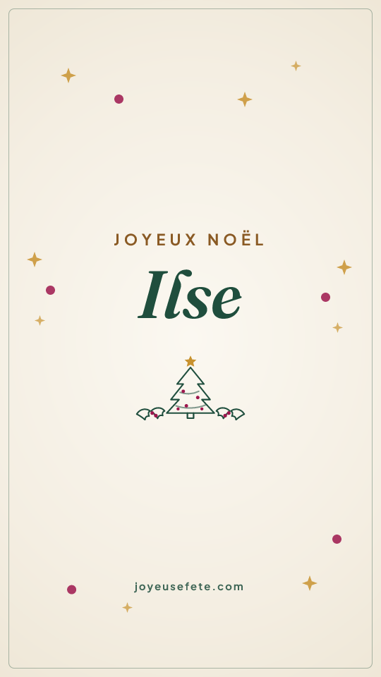 Image « Joyeux Noël Ilse » au format story