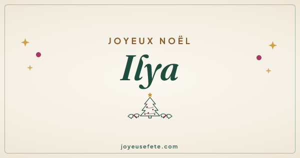 Image « Joyeux Noël Ilya » au format large