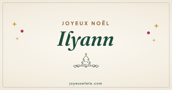 Image « Joyeux Noël Ilyann » au format large