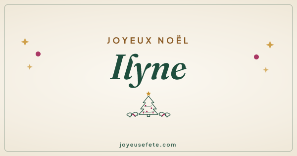 Image « Joyeux Noël Ilyne » au format large