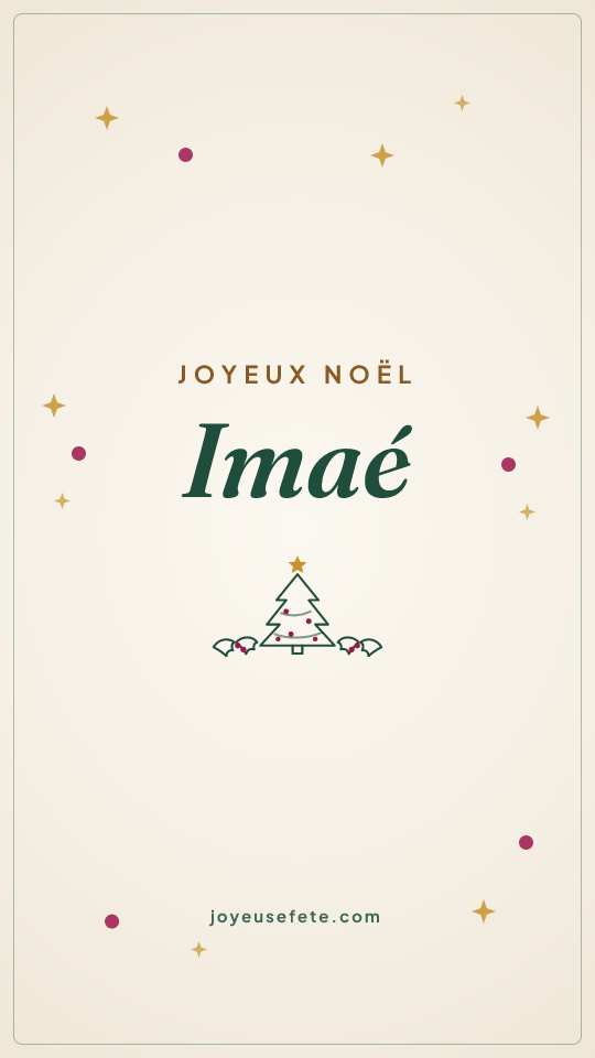 Image « Joyeux Noël Imaé » au format story