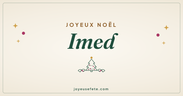 Image « Joyeux Noël Imed » au format large