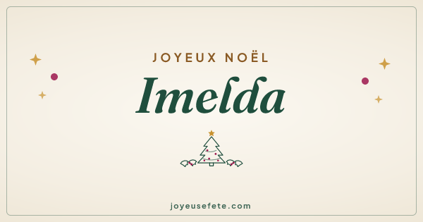 Image « Joyeux Noël Imelda » au format large