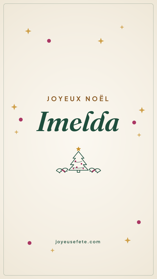 Image « Joyeux Noël Imelda » au format story