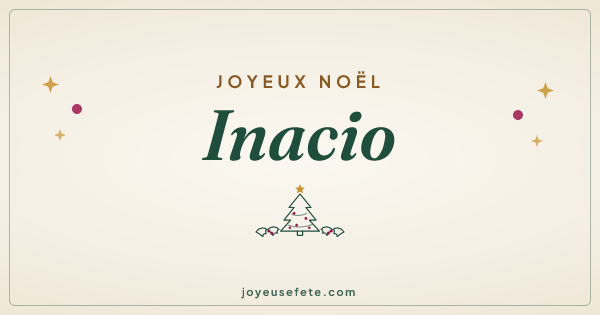 Image « Joyeux Noël Inacio » au format large