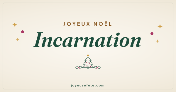 Image « Joyeux Noël Incarnation » au format large