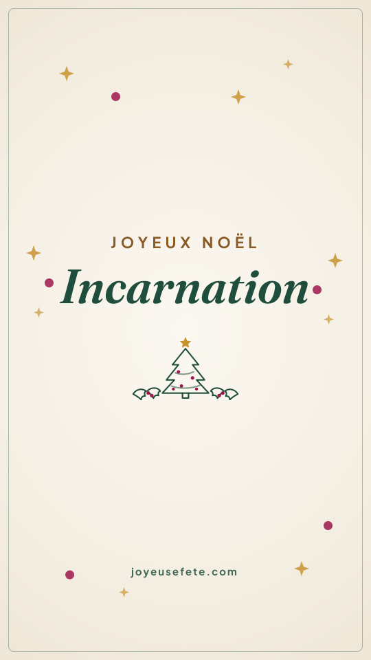 Image « Joyeux Noël Incarnation » au format story