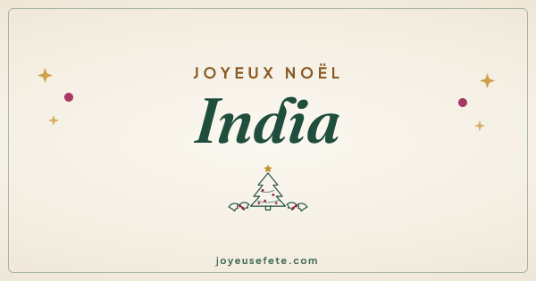 Image « Joyeux Noël India » au format large