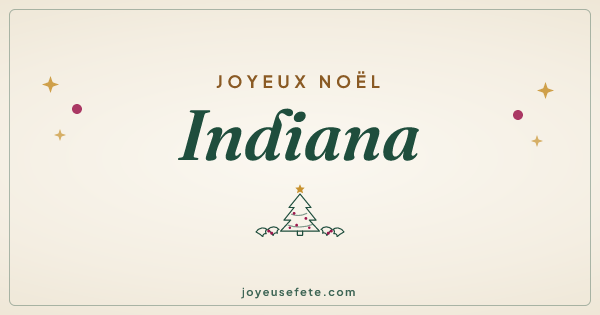 Image « Joyeux Noël Indiana » au format large
