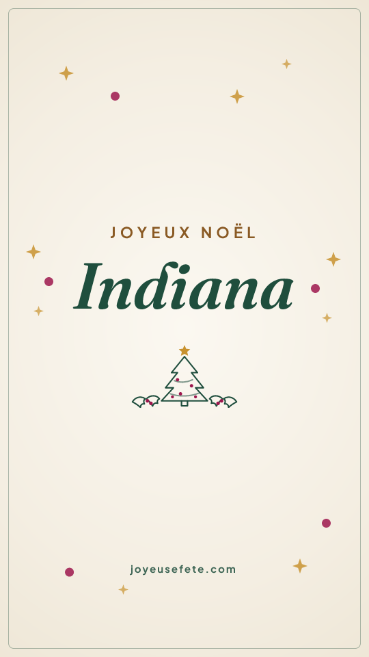 Image « Joyeux Noël Indiana » au format story