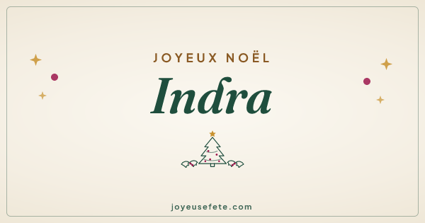 Image « Joyeux Noël Indra » au format large