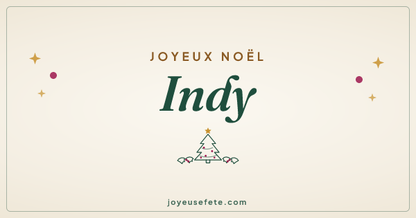 Image « Joyeux Noël Indy » au format large