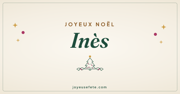 Image « Joyeux Noël Inès » au format large