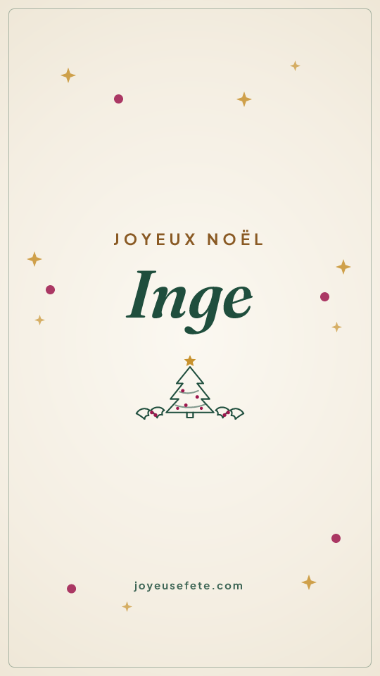 Image « Joyeux Noël Inge » au format story