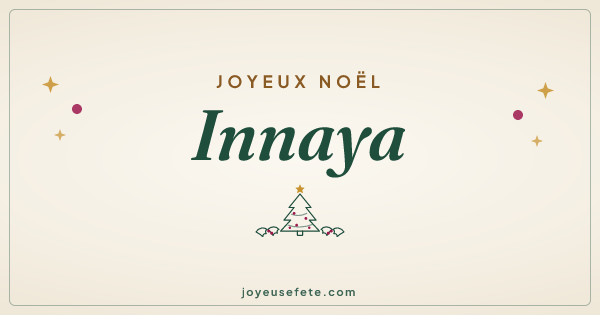 Image « Joyeux Noël Innaya » au format large