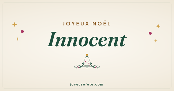 Image « Joyeux Noël Innocent » au format large