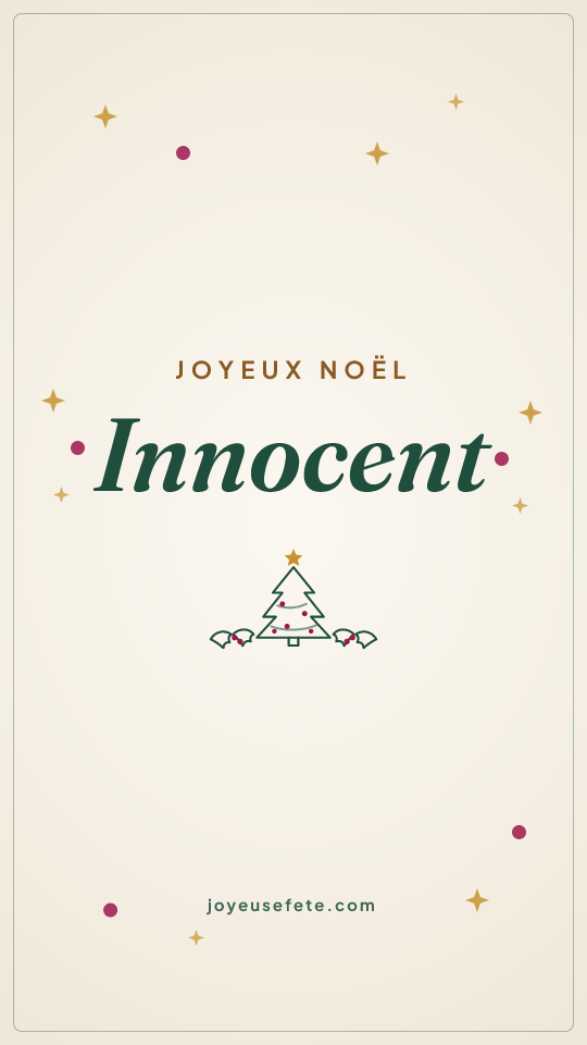 Image « Joyeux Noël Innocent » au format story