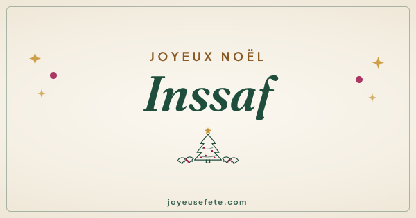 Image « Joyeux Noël Inssaf » au format large