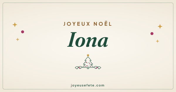 Image « Joyeux Noël Iona » au format large