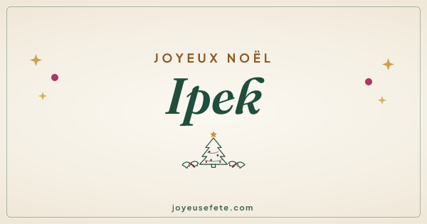 Image « Joyeux Noël Ipek » au format large