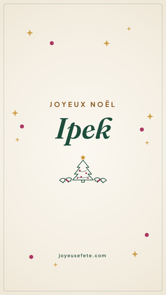 Image « Joyeux Noël Ipek » au format story
