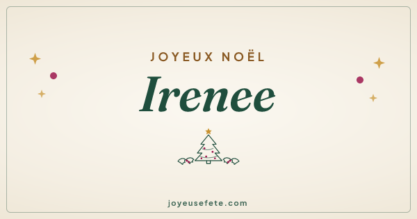 Image « Joyeux Noël Irenee » au format large