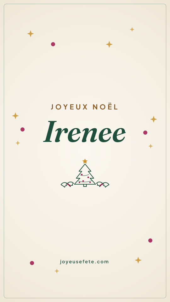 Image « Joyeux Noël Irenee » au format story