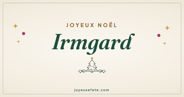 Image « Joyeux Noël Irmgard » au format large