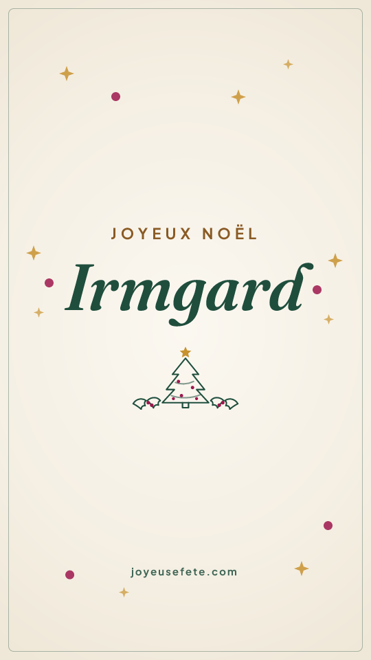 Image « Joyeux Noël Irmgard » au format story