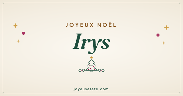 Image « Joyeux Noël Irys » au format large