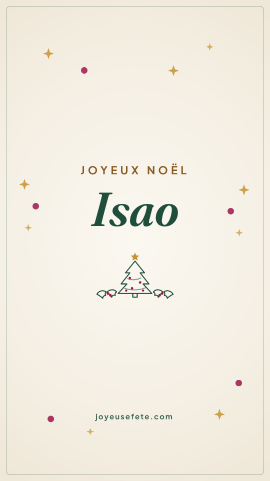 Image « Joyeux Noël Isao » au format story