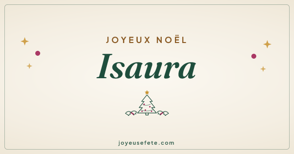 Image « Joyeux Noël Isaura » au format large