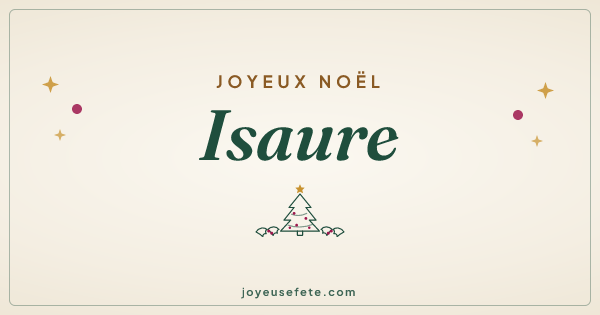 Image « Joyeux Noël Isaure » au format large