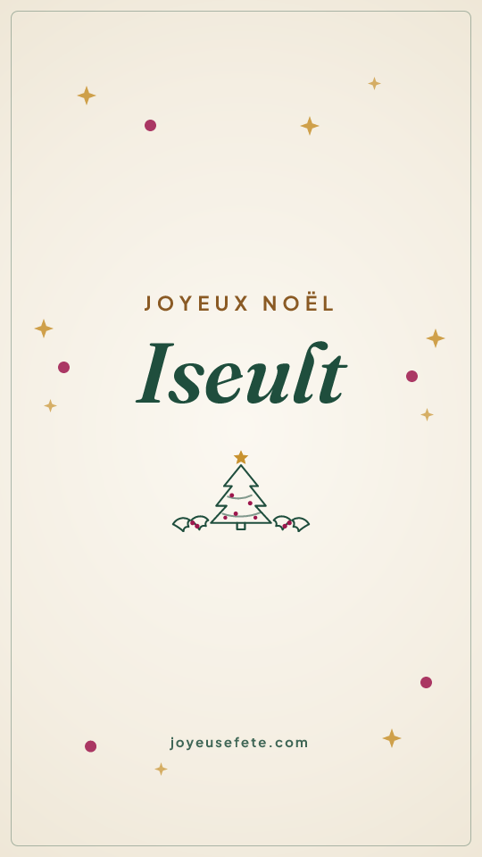 Image « Joyeux Noël Iseult » au format story