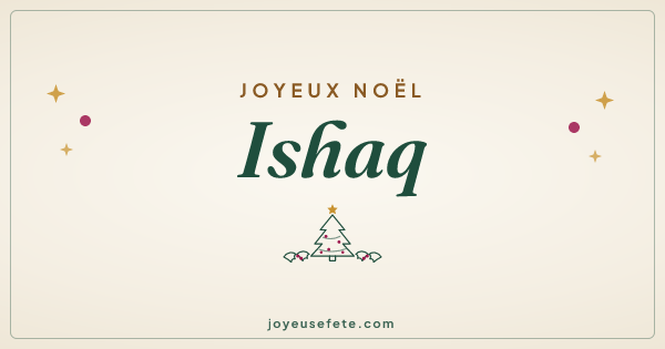 Image « Joyeux Noël Ishaq » au format large