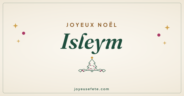 Image « Joyeux Noël Isleym » au format large