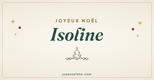 Image « Joyeux Noël Isoline » au format large
