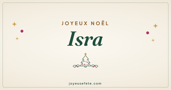 Image « Joyeux Noël Isra » au format large